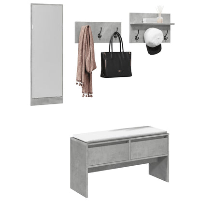Set Mobili Da Ingresso 4 Pz In Legno Multistrato