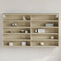 Armadietto Vetrina 100X8,5X50Cm Legno Multistrato Rovere Sonoma