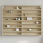 Armadietto Vetrina 100X8,5X50Cm Legno Multistrato Rovere Sonoma