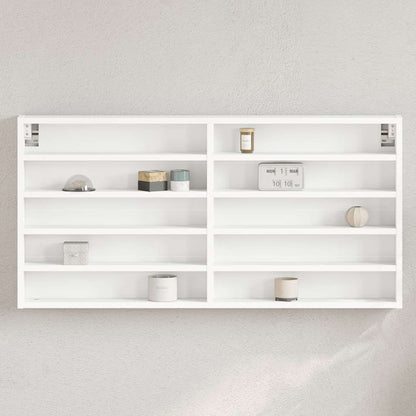 Armadietto Con Vetrina 60X8,5X58 Cm Legno Multistrato Bianco