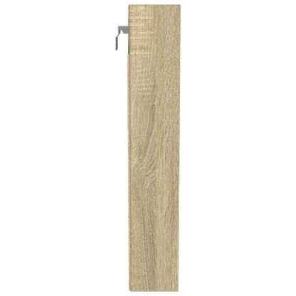 Armadietto Vetrina 100X8,5X50Cm Legno Multistrato Rovere Sonoma