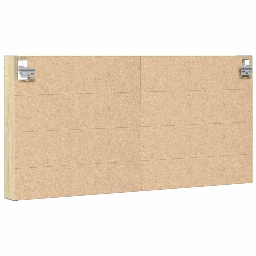 Armadietto Vetrina 100X8,5X50Cm Legno Multistrato Rovere Sonoma