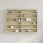 Armadietto Vetrina 100X8,5X50Cm Legno Multistrato Rovere Sonoma