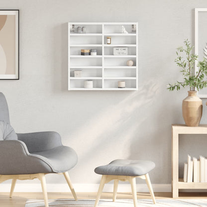 Armadietto Con Vetrina 60X8,5X58 Cm Legno Multistrato Bianco