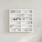 Armadietto Con Vetrina 60X8,5X58 Cm Legno Multistrato Bianco