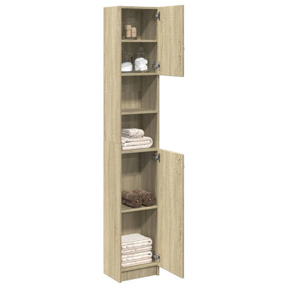 Mobile Da Bagno 32X25,5X190 Cm Legno Ingegnerizzato