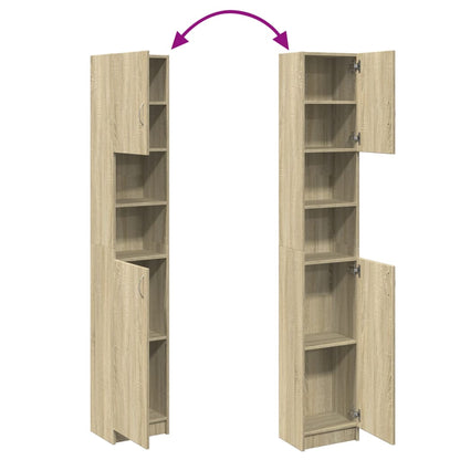 Mobile Da Bagno 32X25,5X190 Cm Legno Ingegnerizzato