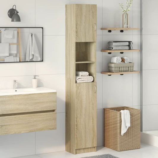 Mobile Da Bagno 32X25,5X190 Cm Legno Ingegnerizzato