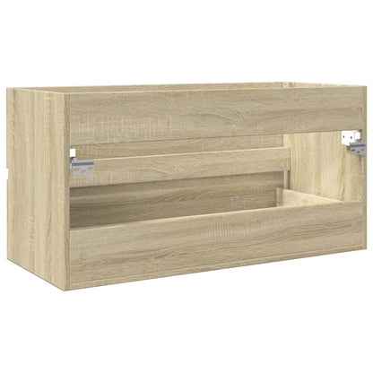 Mobile Lavabo Rovere Sonoma 90X38,5X45 Cm In Legno Multistrato Rovere Sonoma