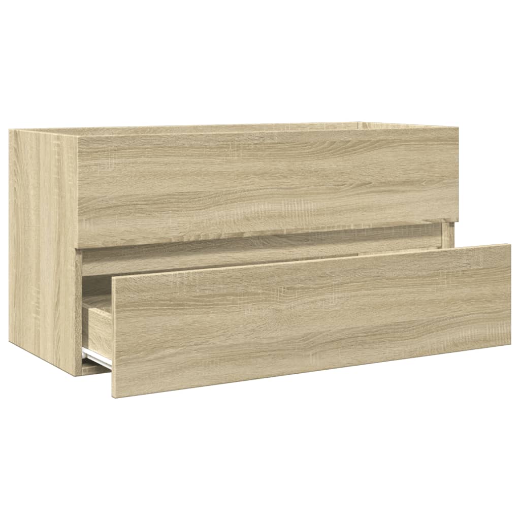 Mobile Lavabo Rovere Sonoma 90X38,5X45 Cm In Legno Multistrato Rovere Sonoma