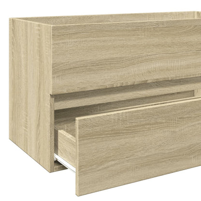 Mobile Lavabo Rovere Sonoma 90X38,5X45 Cm In Legno Multistrato Rovere Sonoma