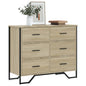 Cassettiera Rovere Sonoma 91X35,5X74,5 Cm In Truciolato
