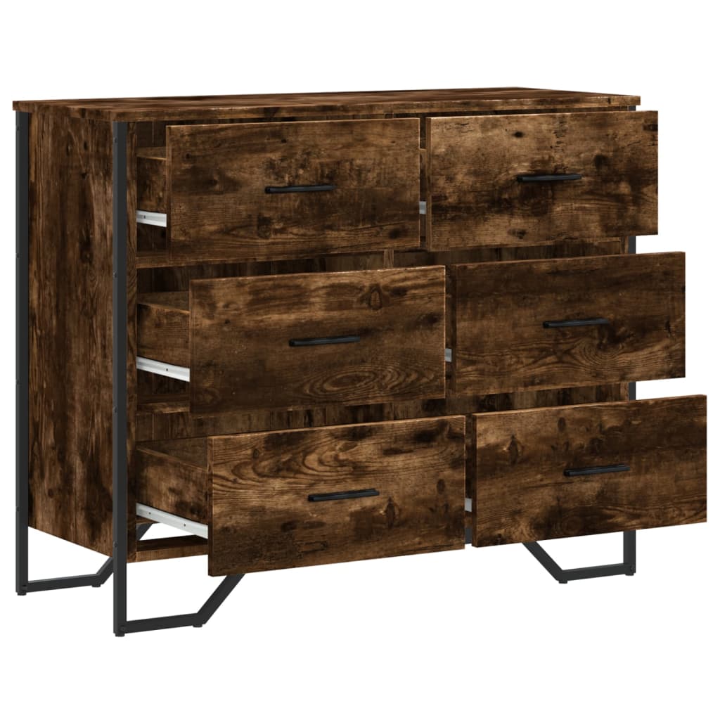 Cassettiera Rovere Sonoma 91X35,5X74,5 Cm In Truciolato