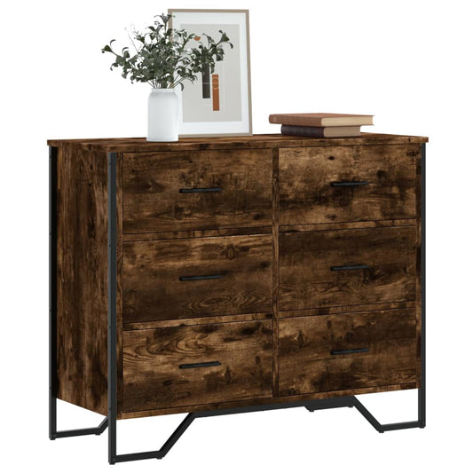 Cassettiera Rovere Sonoma 91X35,5X74,5 Cm In Truciolato