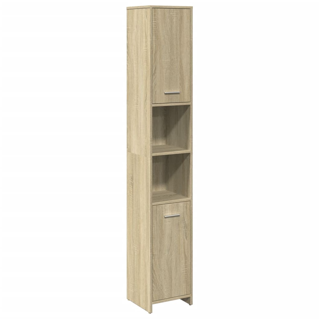 Mobile Da Bagno 30X30X183,5 Cm Legno Tecnico Rovere Sonoma