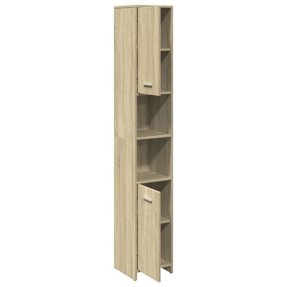Mobile Da Bagno 30X30X183,5 Cm Legno Tecnico Rovere Sonoma