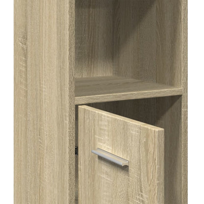 Mobile Da Bagno 30X30X183,5 Cm Legno Tecnico Rovere Sonoma