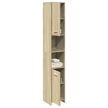 Mobile Da Bagno 30X30X183,5 Cm Legno Tecnico Rovere Sonoma