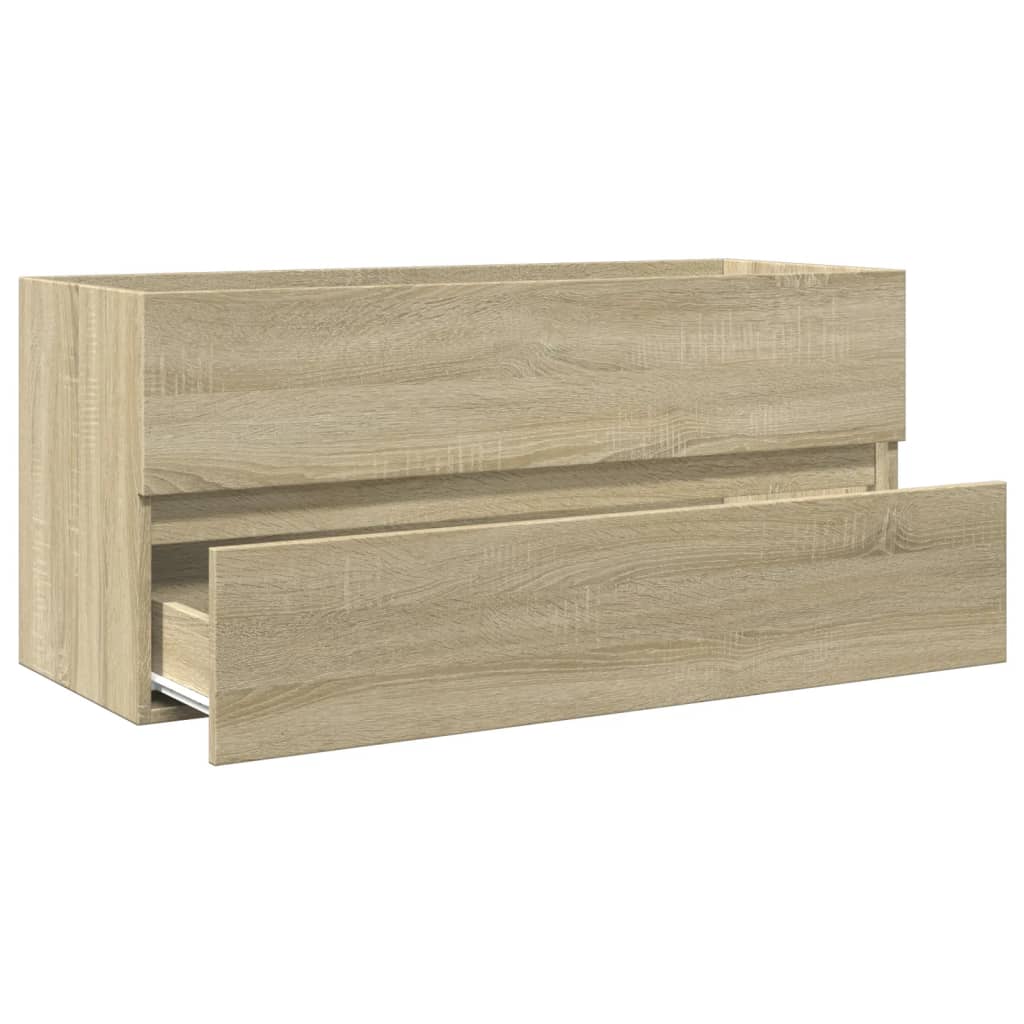 Mobile Lavabo Bagno Rovere Sonoma 100X38,5X45 Cm In Truciolato Rovere Sonoma