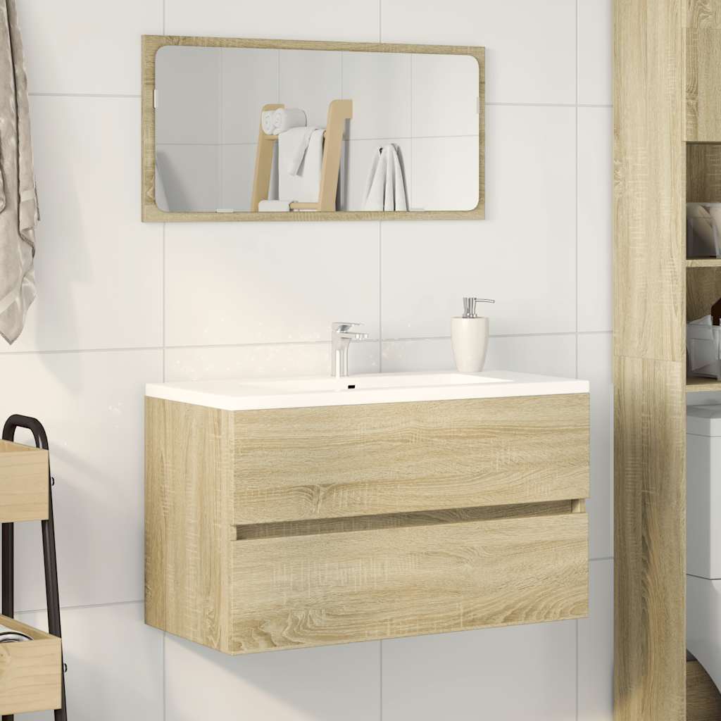 Mobile Da Bagno Con Specchio 80X38,5X45 Cm