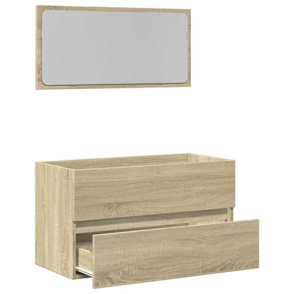 Mobile Da Bagno Con Specchio 80X38,5X45 Cm