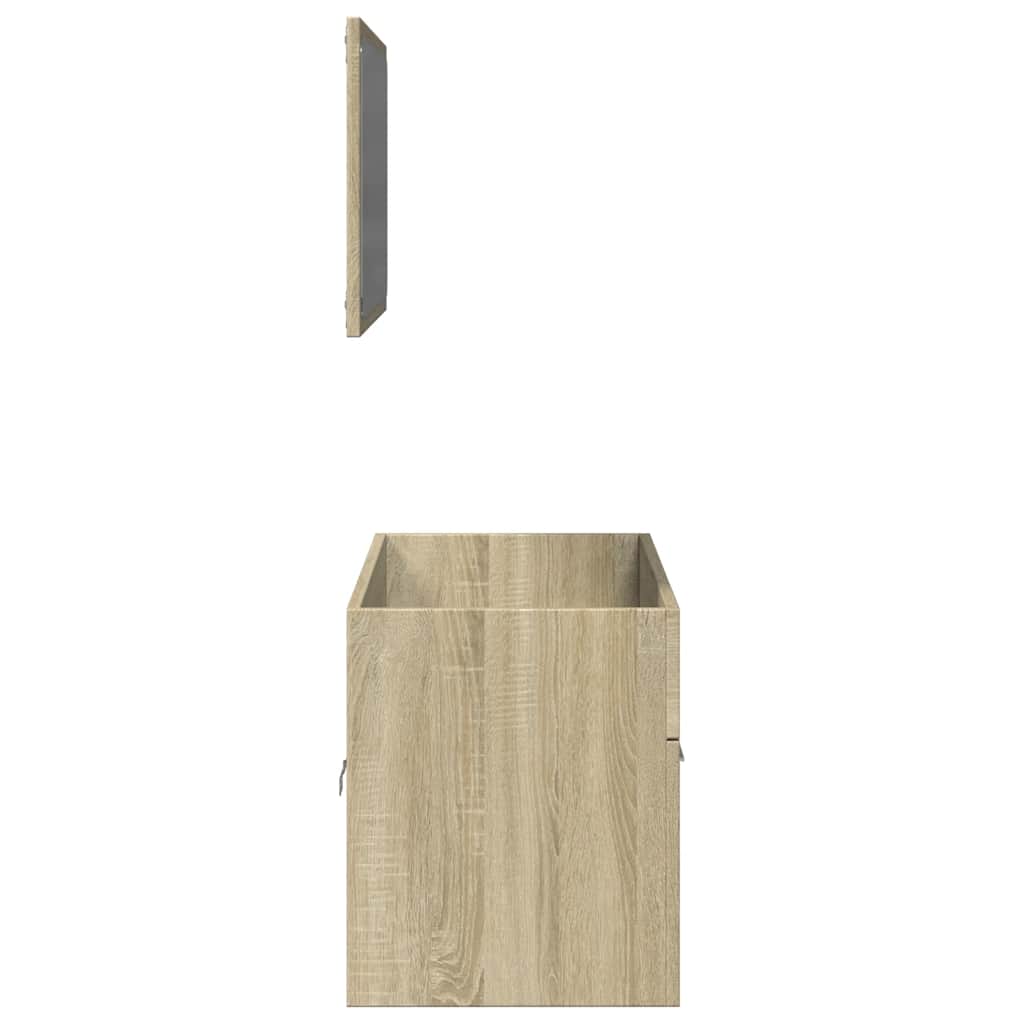 Set Mobili Da Bagno 2 Pz In Legno Multistrato