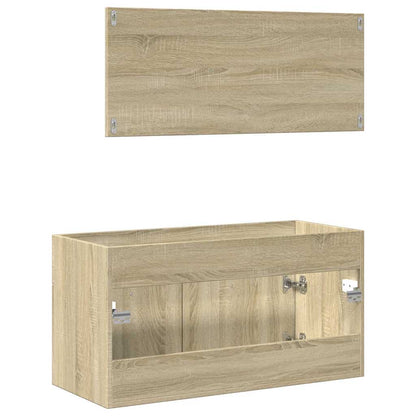 Set Mobili Da Bagno 2 Pz In Legno Multistrato