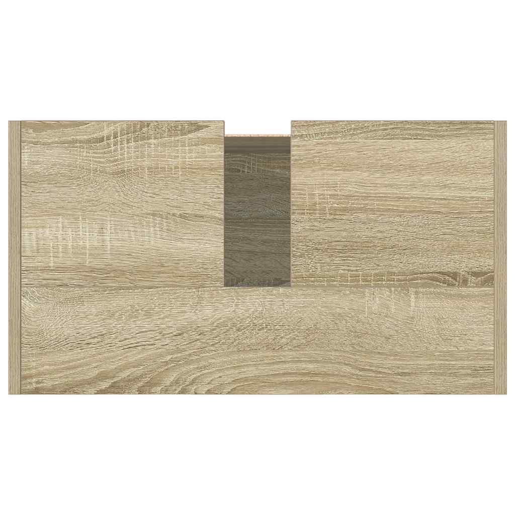 Mobile Da Bagno Rovere Sonoma 58X33X60 Cm In Legno Multistrato