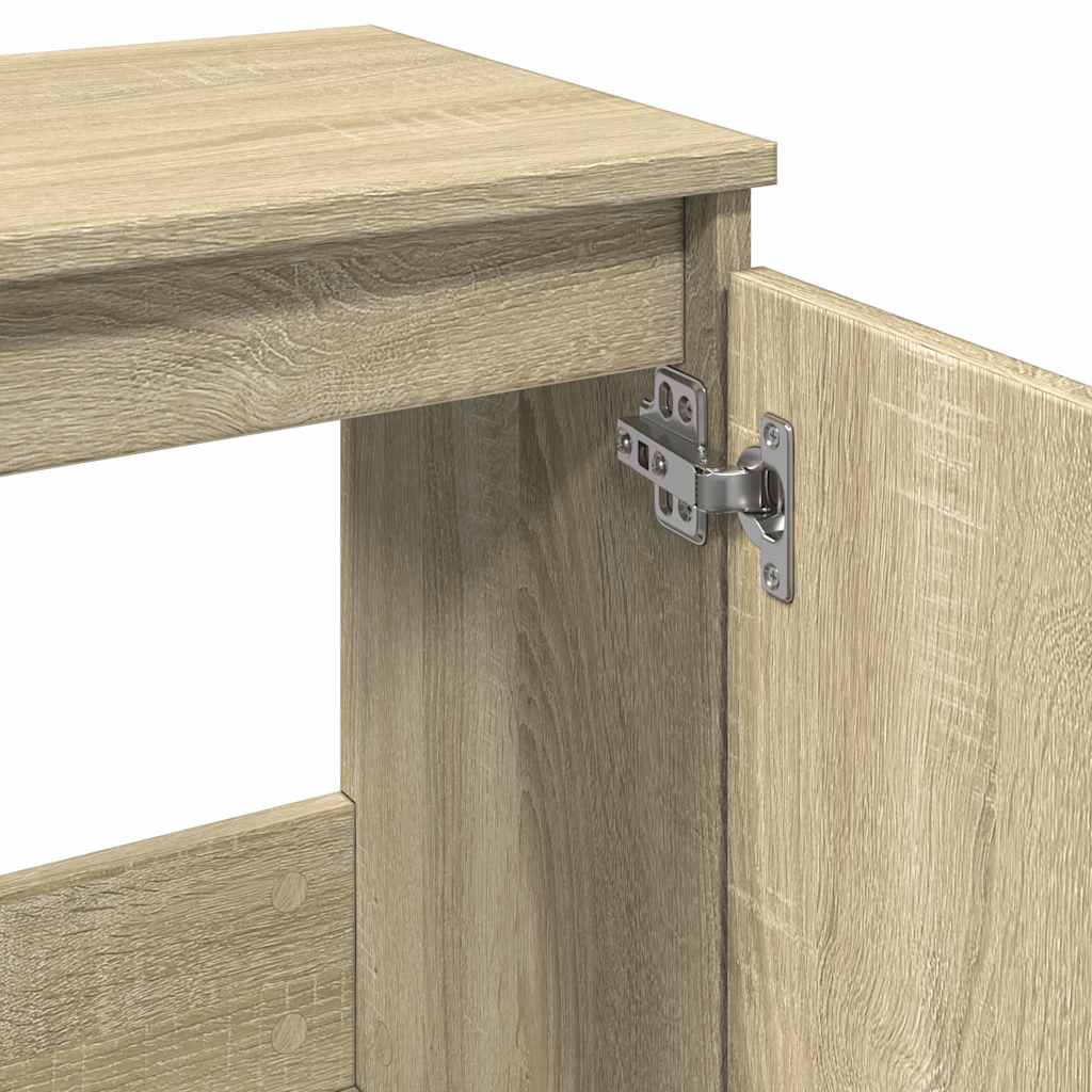 Mobile Da Bagno Rovere Sonoma 58X33X60 Cm In Legno Multistrato