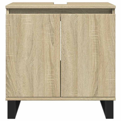 Mobile Da Bagno Rovere Sonoma 58X33X60 Cm In Legno Multistrato