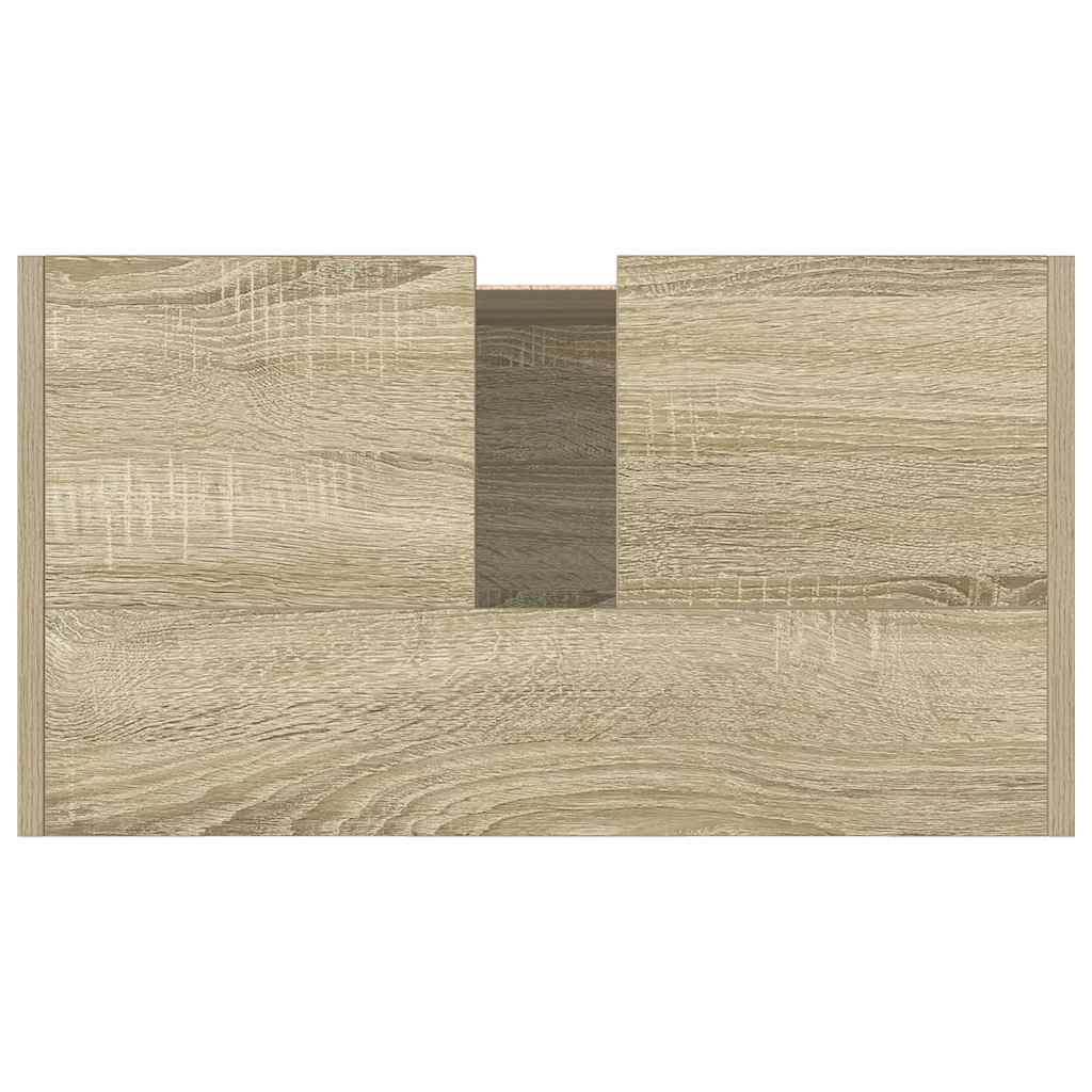 Mobile Da Bagno Rovere Sonoma 58X33X60 Cm In Legno Multistrato