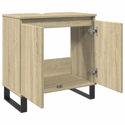 Mobile Da Bagno Rovere Sonoma 58X33X60 Cm In Legno Multistrato