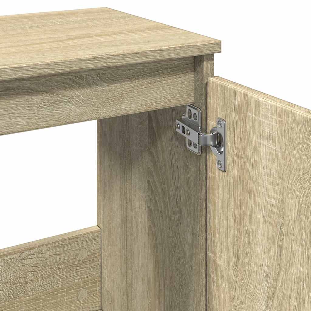 Mobile Da Bagno Rovere Sonoma 58X33X60 Cm In Legno Multistrato
