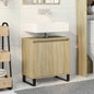 Mobile Da Bagno Rovere Sonoma 58X33X60 Cm In Legno Multistrato
