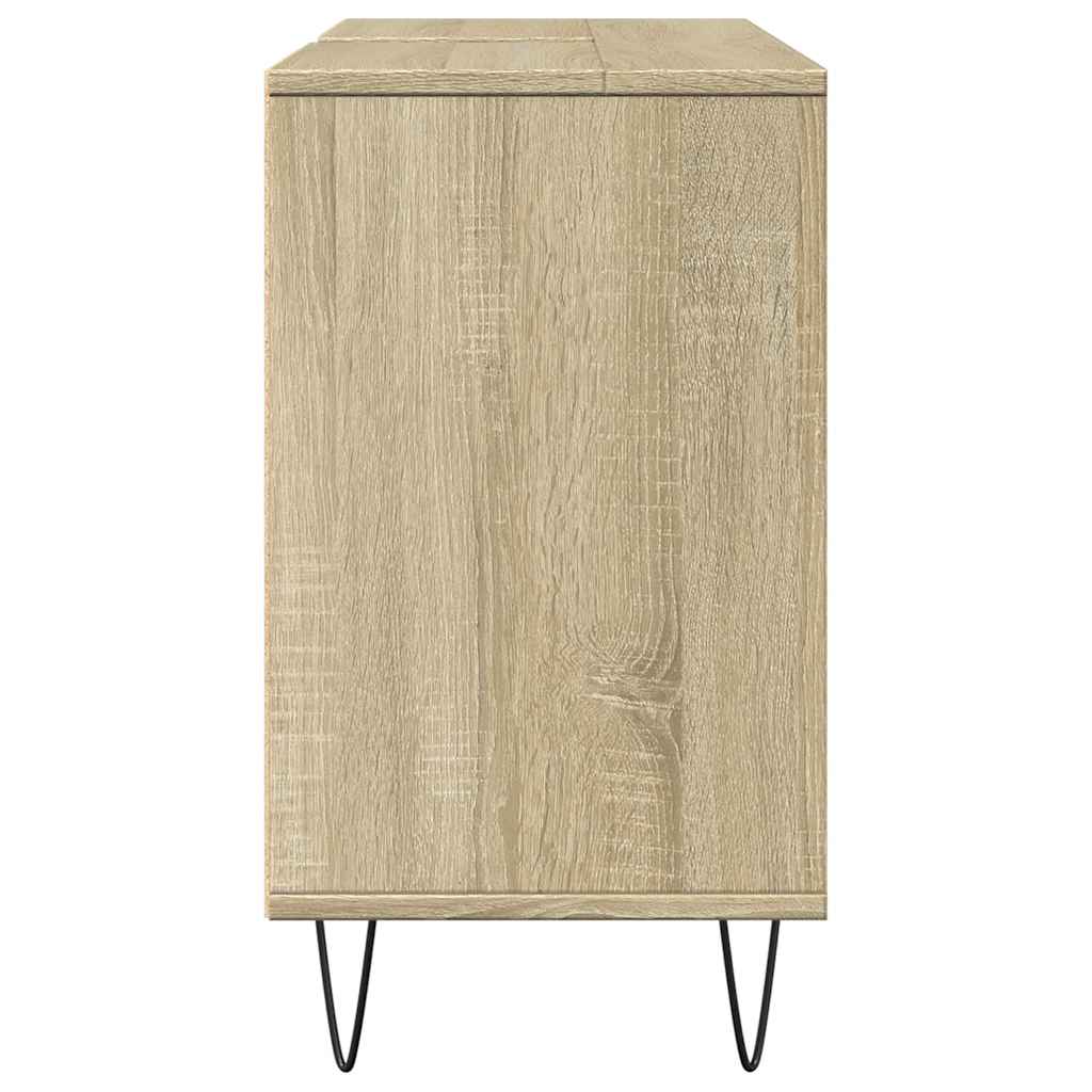 Mobile Da Bagno Rovere Sonoma 80X33X60 Cm In Legno Multistrato