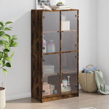 Credenza 2 Pcs 68 X 37 X 142 Cm Legno Multistrato