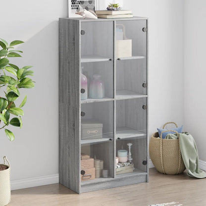 Credenza 2 Pcs 68 X 37 X 142 Cm Legno Multistrato