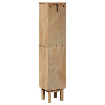 Mobile Da Bagno Otta 35X30X159 Cm In Legno Massello Di Pino