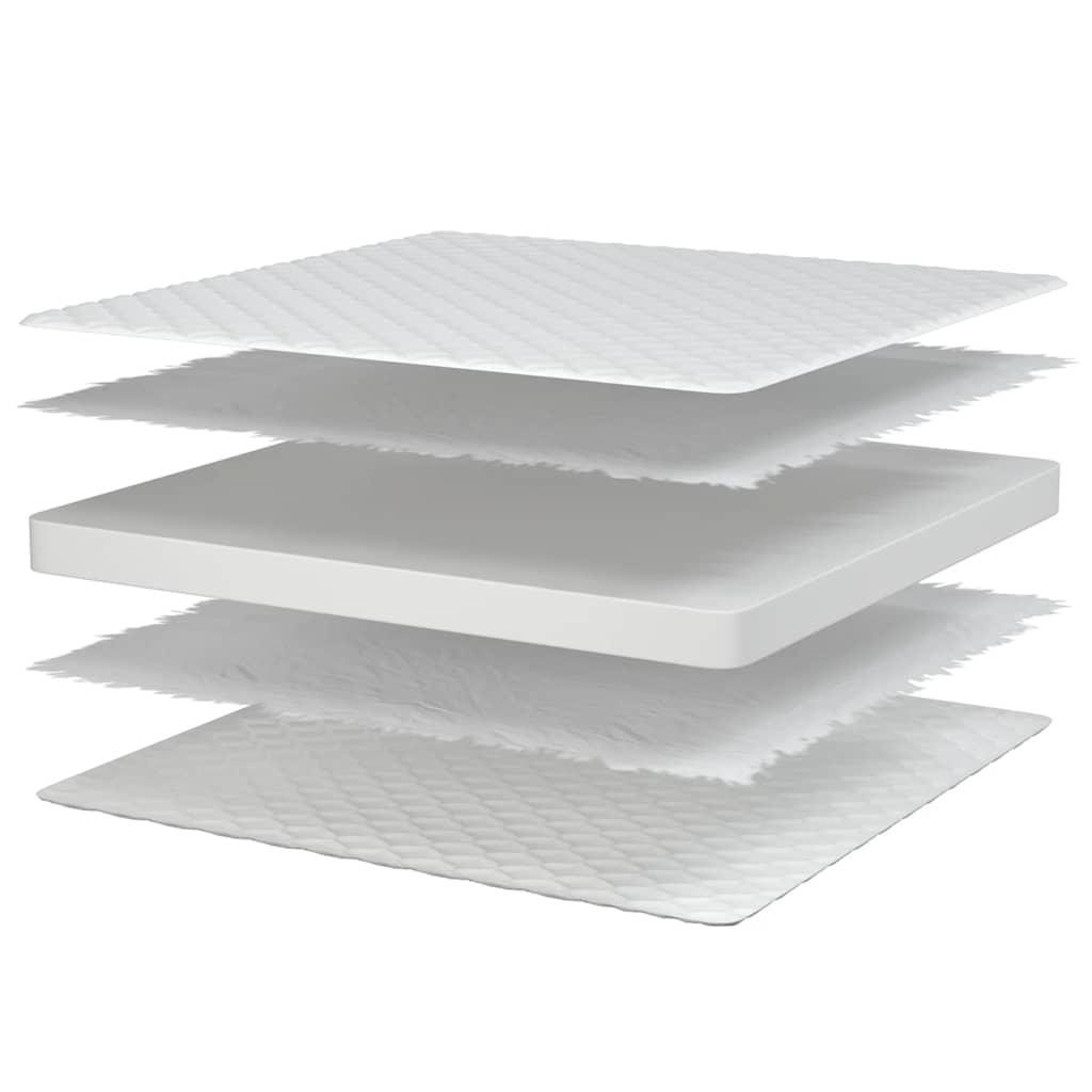 Materasso Viscoelastico Bianco 80X160X17 Cm Morbido