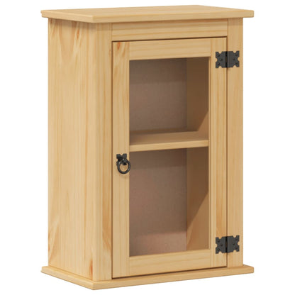 Mobile Bagno A Parete Corona 45X27X64,5Cm Legno Massello Pino