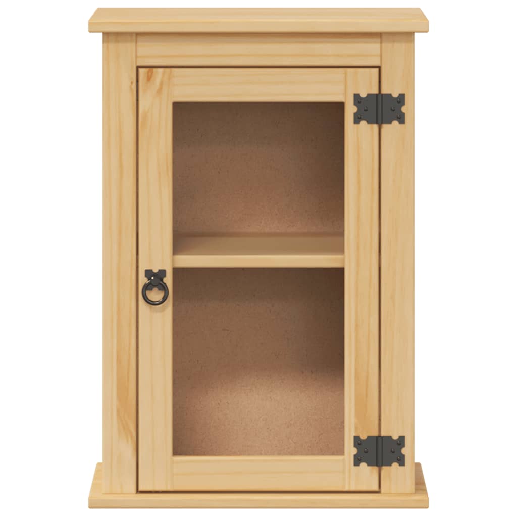 Mobile Bagno A Parete Corona 45X27X64,5Cm Legno Massello Pino