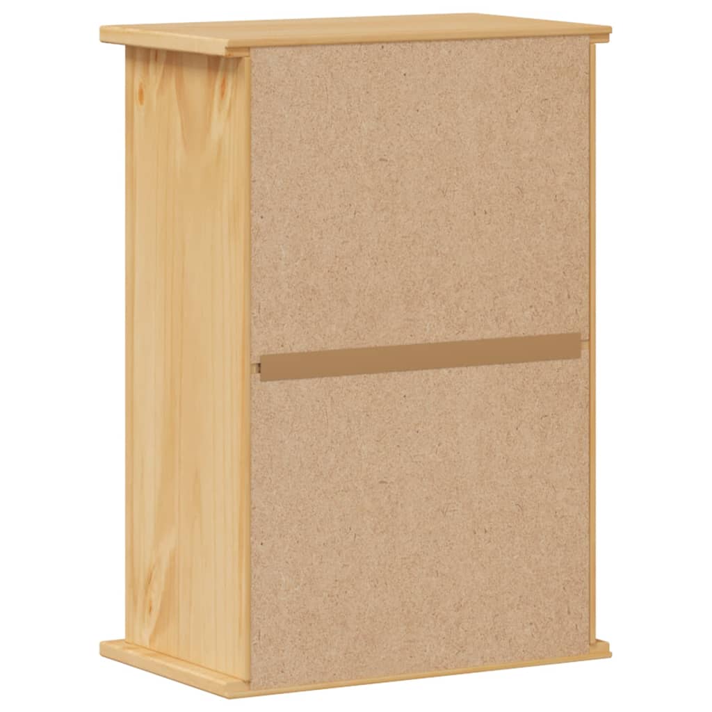 Mobile Bagno A Parete Corona 45X27X64,5Cm Legno Massello Pino