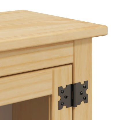 Mobile Bagno A Parete Corona 45X27X64,5Cm Legno Massello Pino