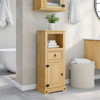 Mobile Da Bagno Corona 45X33X110 Cm In Legno Massello Di Pino