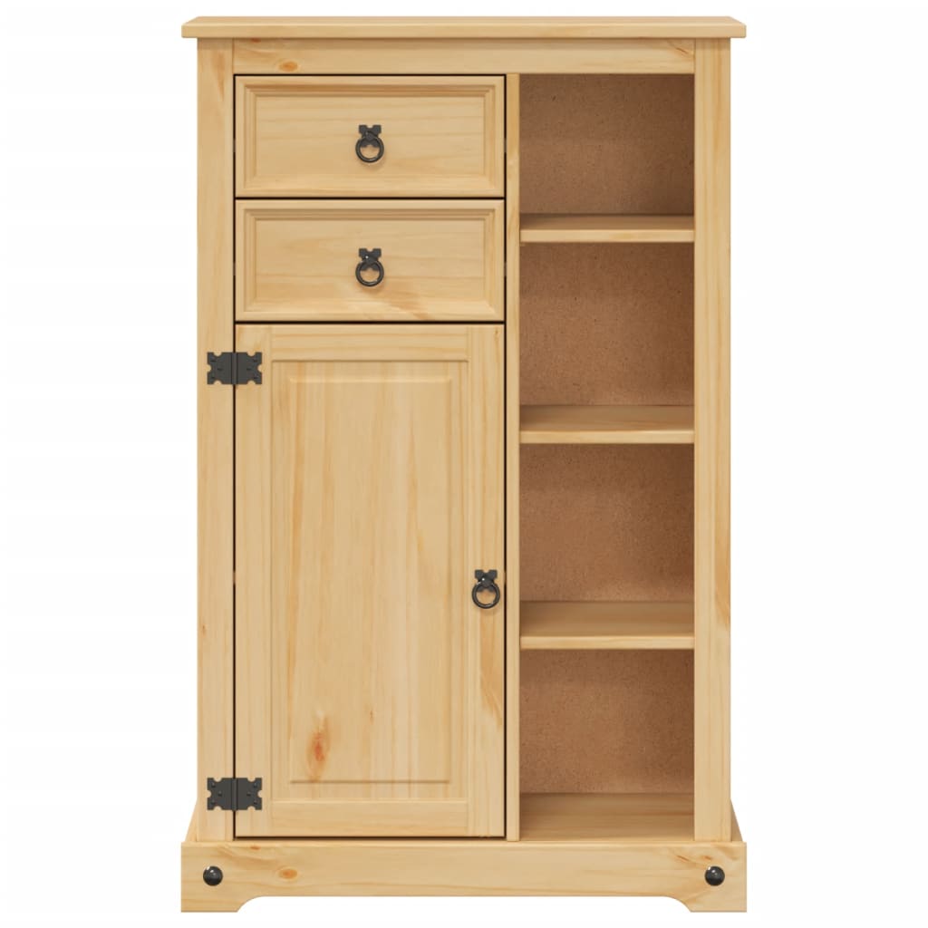 Mobile Da Bagno Corona 70X33X110 Cm In Legno Massello Di Pino
