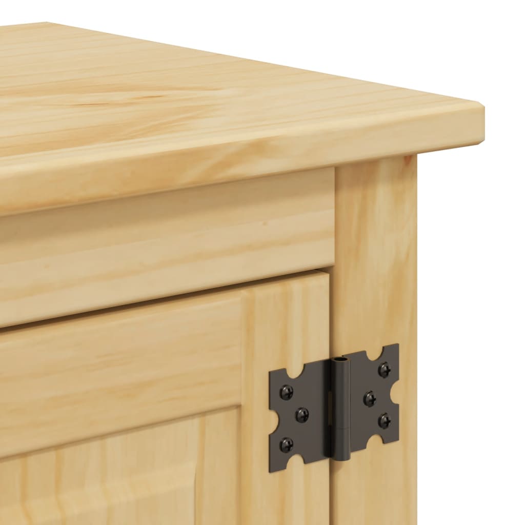 Mobile Bagno A Parete Corona 70X33X71,5Cm Legno Massello Pino