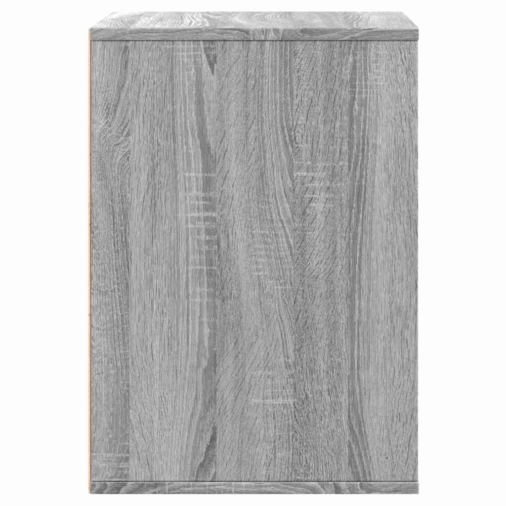 Cassettiera Angolare Grigio Sonoma 60X41X58Cm Legno Multistrato Rovere Fumo