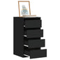 Cassettiera Angolare Nera 40X41X76 Cm In Legno Multistrato Bianco