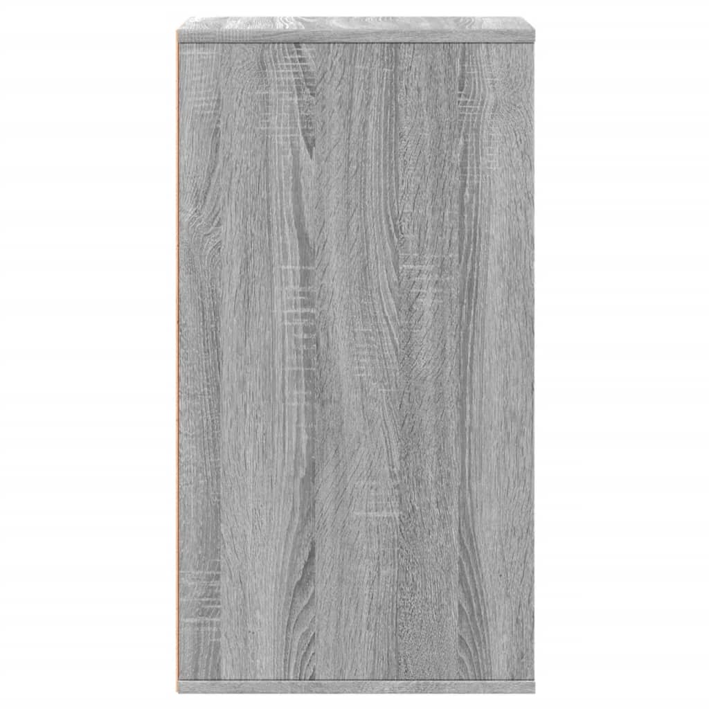 Cassettiera Angolare Grigio Sonoma 40X41X76Cm Legno Multistrato Rovere Fumo
