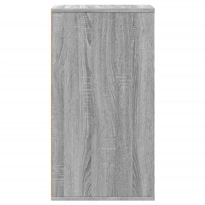 Cassettiera Angolare Grigio Sonoma 40X41X76Cm Legno Multistrato Rovere Fumo